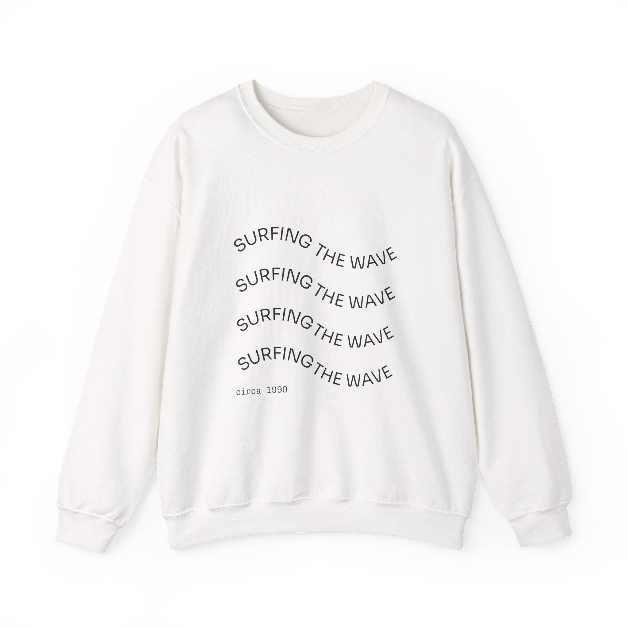 Surfing Wave Crewneck Sweatshirt, Cozy Unisex Sweatshirt for Beach Lovers, Casual Gift for Surfers, Summer Vibes Sweatshirt, [...]