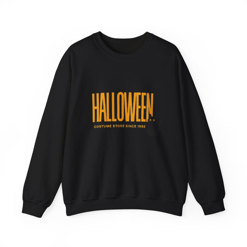 Halloween Cat Crewneck Sweatshirt, Unisex Fall Apparel, Cozy Halloween Sweater, Spooky Gift, October Fashion